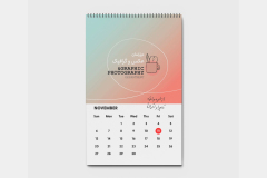 Portrait Calendar Mockup by Anthony Boyd Graphics